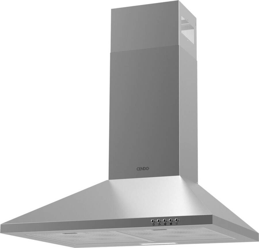 CENDO BMB526PDR Wand Afzuigkap 60 cm Piramide RVS