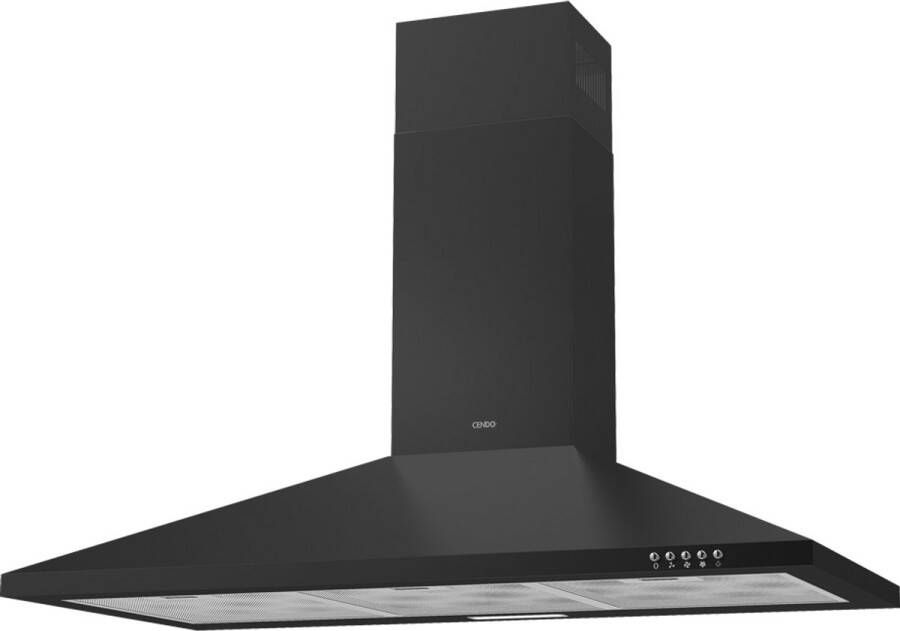 CENDO BMB5390PDZ Wand Afzuigkap 90 cm Piramide Zwart