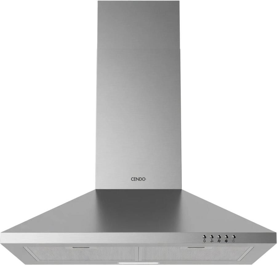 CENDO BMB526PDR Wand Afzuigkap 60 cm Piramide RVS