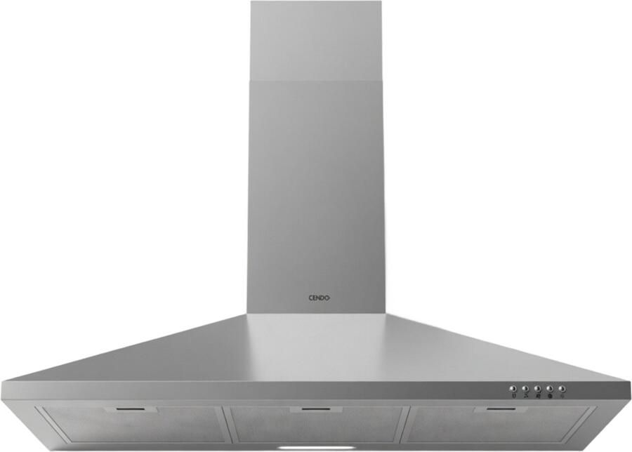 CENDO BMB5290PDR Wand Afzuigkap 90 cm Piramide RVS
