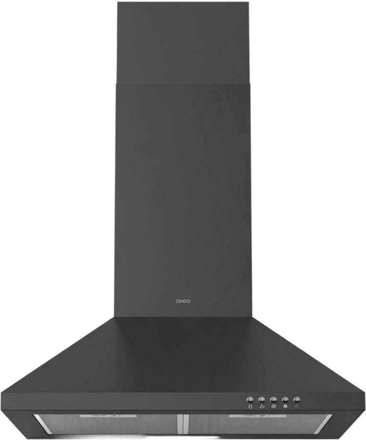 CENDO BMB536PDZ Wand Afzuigkap 60 cm Piramide Zwart