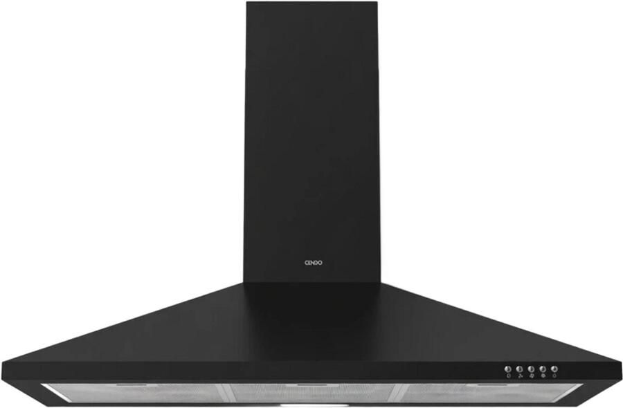 CENDO BMB5390PDZ Wand Afzuigkap 90 cm Piramide Zwart