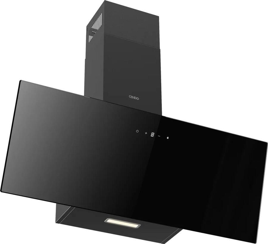CENDO BMB5590PDZ Schuine Afzuigkap 90 cm Zwart 400 m³ h