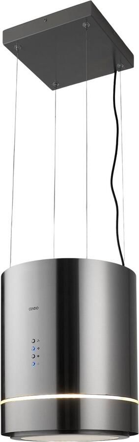 CENDO KR41LEPDR Eiland Afzuigkap Lamp Design RVS 700 m³ h A++ Fluisterstil