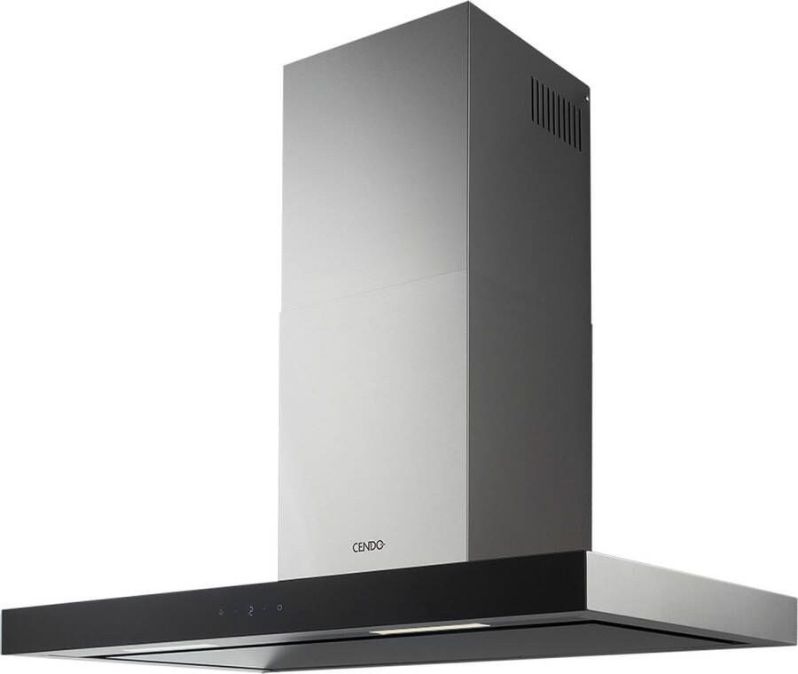 CENDO KR5690EPDZ-V2 Wand Afzuigkap 90 cm Randafzuiging Zwart Afgewerkt 650 m³ h A++ Fluisterstil - Foto 2