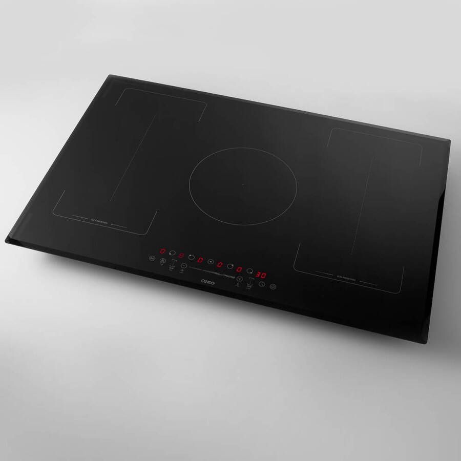 CENDO KR98FI2TS Flex Inductie Kookplaat 80 cm Facet geslepen 5 zones 2 koppelbare FlexZones Booster Stop&Go Slow Cooking