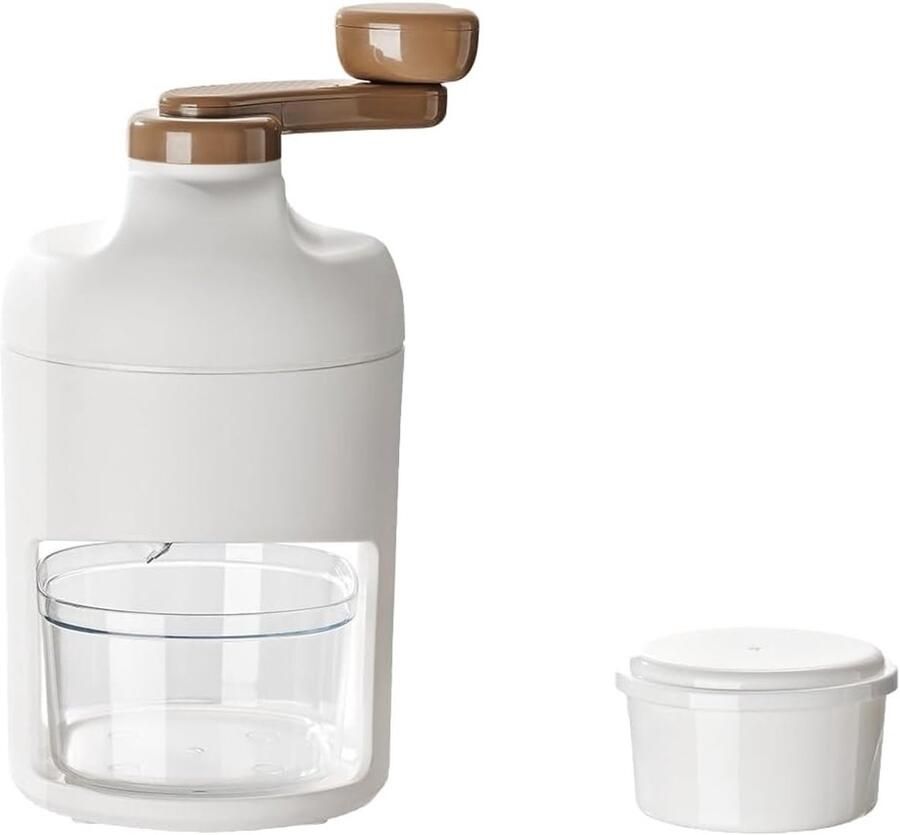 Allecto IJscrusher voor thuisgebruik Handmatige ijsmachine Compact en draagbaar Wit Geschikt voor cocktails en ijsdranken Ideaal voor r
