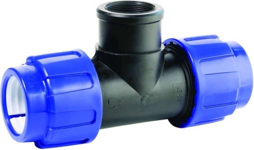 Cepex PE T-stuk 32 x 1 Binnendraad Klemkoppeling voor Drinkwater