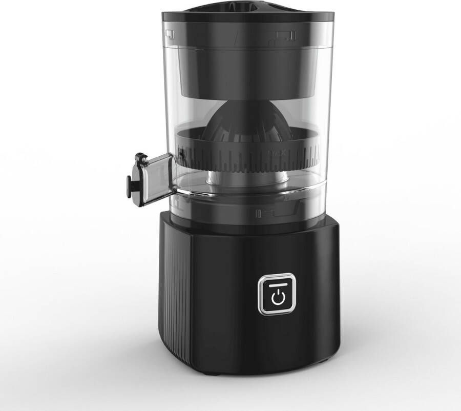 CHALOSI Elektrische Citruspers – Stil & Compact – Met Deksel Anti-drup Systeem Automatische Rotatie & Kabelopslag – Voor Sinaasappel Citroen Limoen