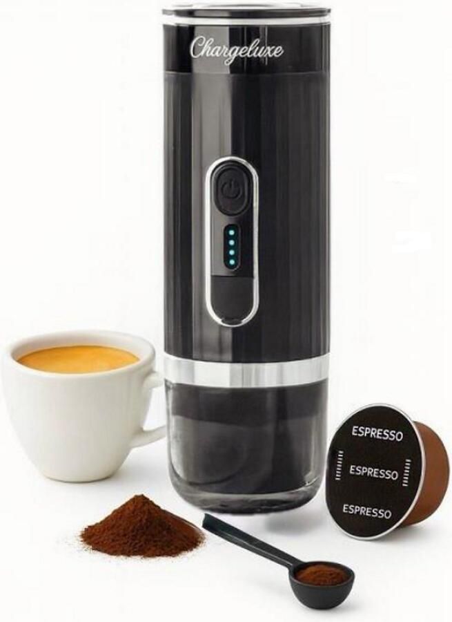 Chargelux e – Draagbare Elektrische Espressomachine – Draagbaar Koffiezetapparaat– Oplaadbaar koffiezetapparaat-Dolce Gusto Capsules & Gemalen koffie- Reis & Camping Koffiezetapparaat 12 volt-Oplaadbaar-Espressomachine-gadgets - Foto 4