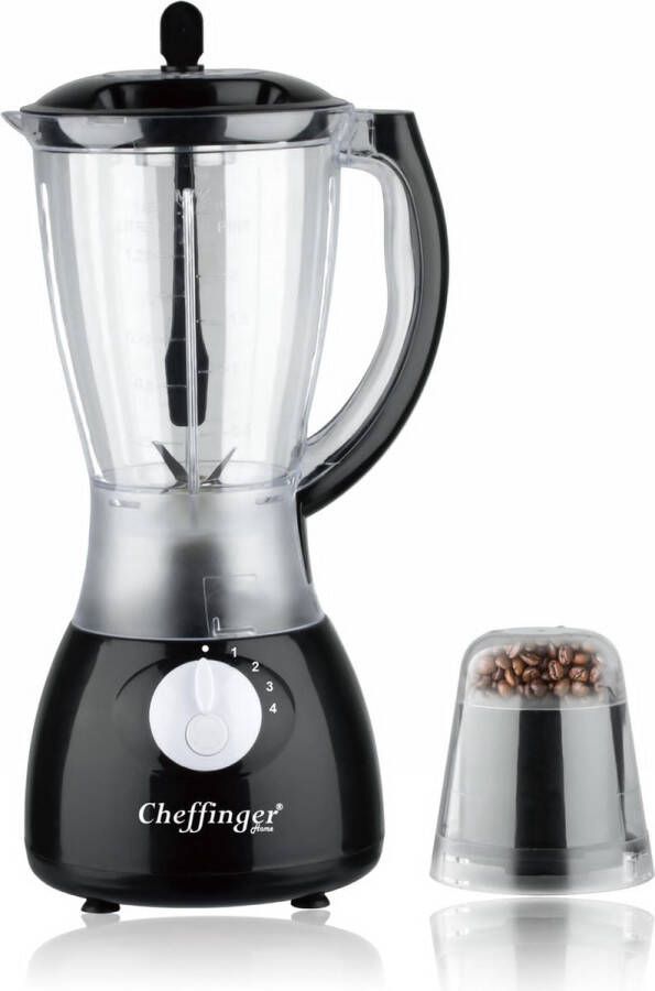 Cheffinger CF-GIB1.5: 2 in 1 Stainless Steel Blender and Chopper 1.5L - Foto 2