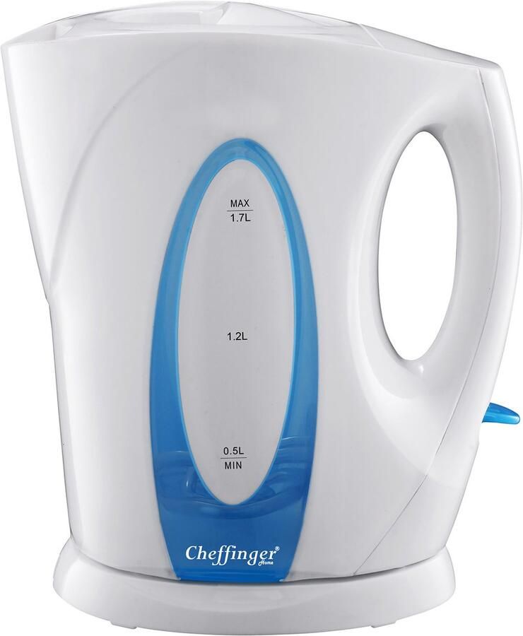 Cheffinger Elektrische Waterkoker 1 7L Draadloos Veilige Vergrendeling Wit