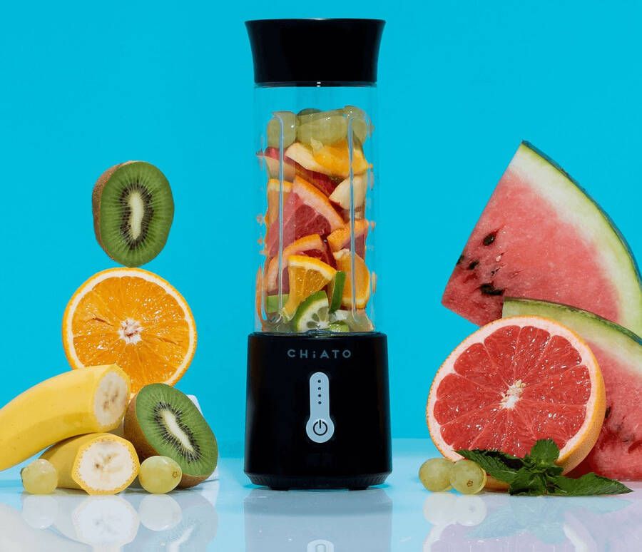 CHiATO blendPLAY Draagbare blender 500ml Zwart