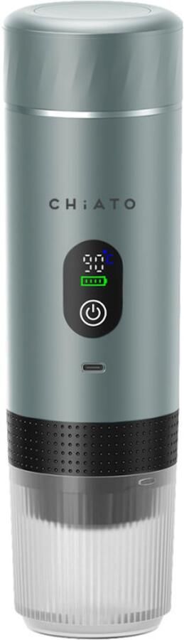 CHiATO brewPLAY Smart Draagbaar espresso apparaat – Grijs