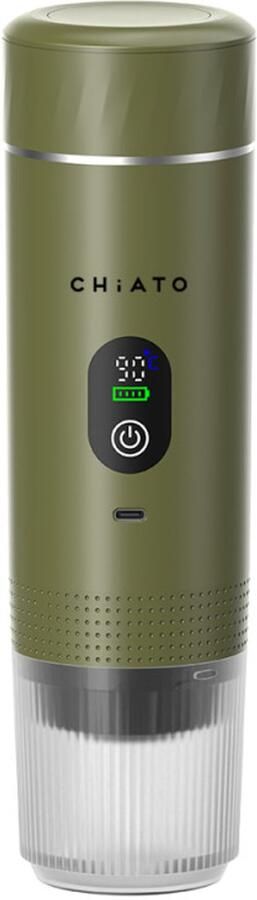 CHiATO brewPLAY Smart Draagbaar espresso apparaat – Groen