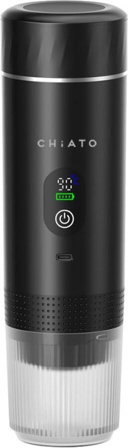 CHiATO brewPLAY Smart Draagbaar espresso apparaat – Zwart