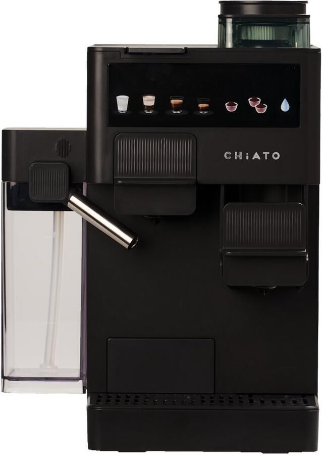 CHiATO coffeePLAY 5-in-1 Espresso Machine with Grinder & Milk System Black