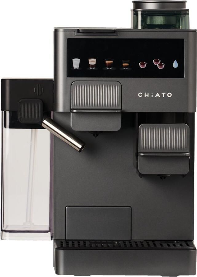 CHiATO coffeePLAY 5-in-1 Espresso Machine with Grinder & Milk System Grey