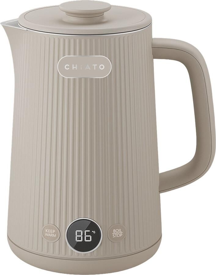 CHiATO heatPLAY Groove Electric kettle 1 7 L Light sand