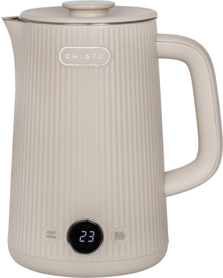 CHiATO heatPLAY Groove Elektrische waterkoker 1 7 L – Licht Zand