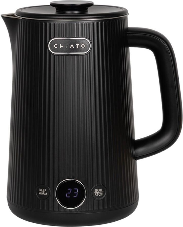 CHiATO heatPLAY Groove Elektrische waterkoker 1 7 L Zwart