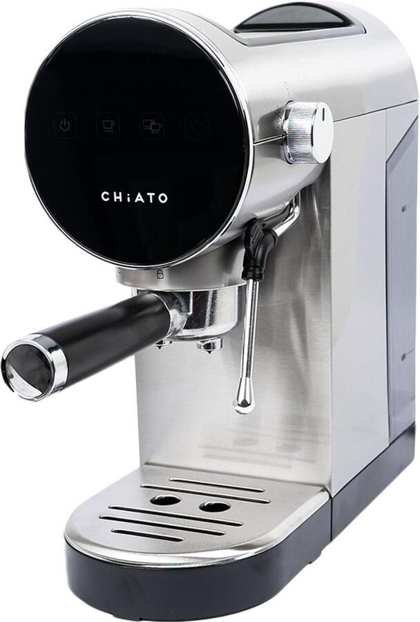 Chia TO Luna Style Espresso Coffee Machine Silver
