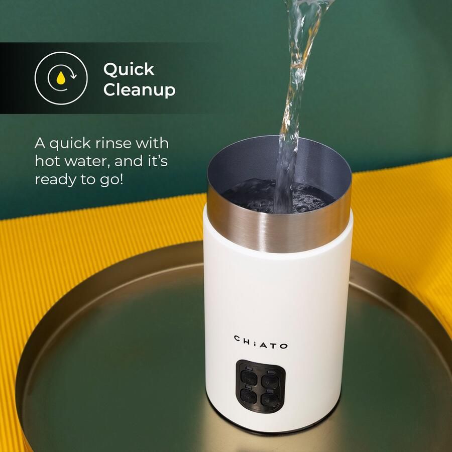 CHiATO milkPLAY Automatic-Electric Milk Frother White