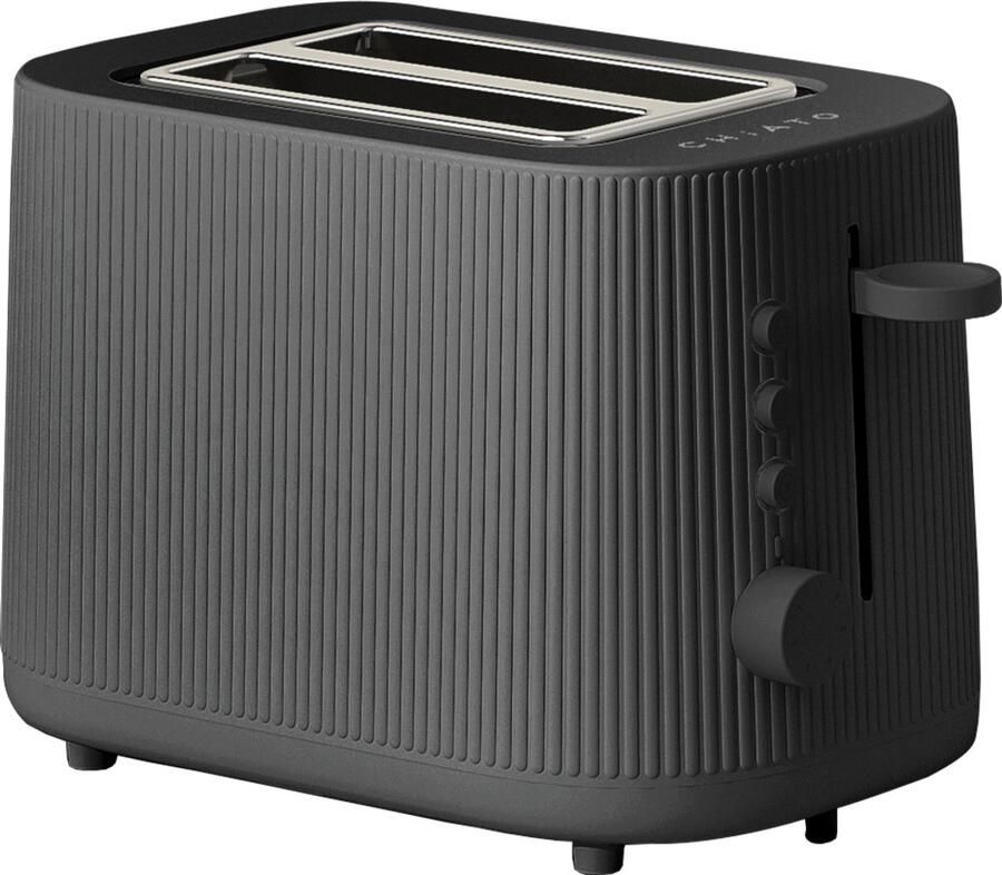 CHiATO toastPLAY Groove Toaster Black