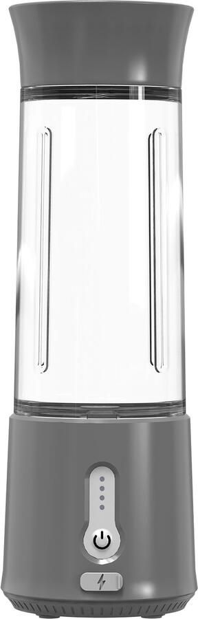 CHICFURN Draagbare Blender USB-C Oplaadbaar 6 RVS Messen Lekvrije Deksel Grijs