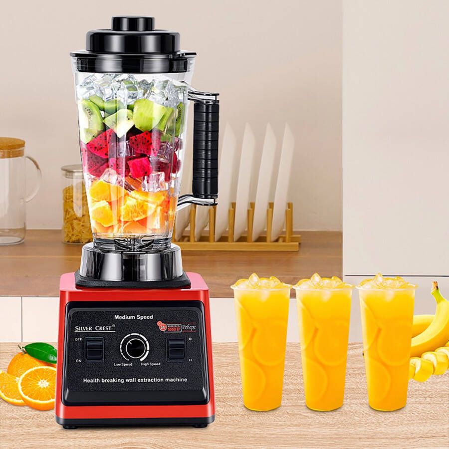 CHIWIN Blender 3L Dubbele Beker Smoothie Maker – 800W Elektrische IJsmachine en Shaker – Staande Keuken Blender voor Smoothies Milkshakes Babyvoeding