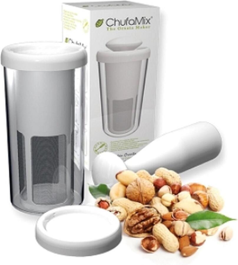 ChufaMix Vegan Milker Classic ( )- plantaardige melk van noten granen of zaden 1 liter in minuut Inclusief Engels e-boek met recepten