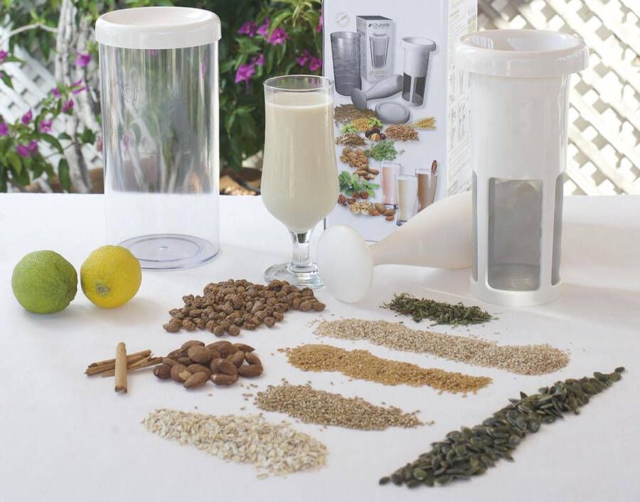 ChufaMix Vegan Milker Classic ( )- plantaardige melk van noten granen of zaden 1 liter in minuut Inclusief Engels e-boek met recepten - Foto 3
