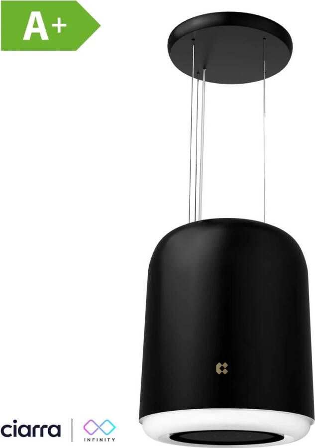 Ciarra CBCB4833 INFINITY Design Kookeiland afzuigkap Luchtreiniger Sfeerverlichting Met Plasmafilter