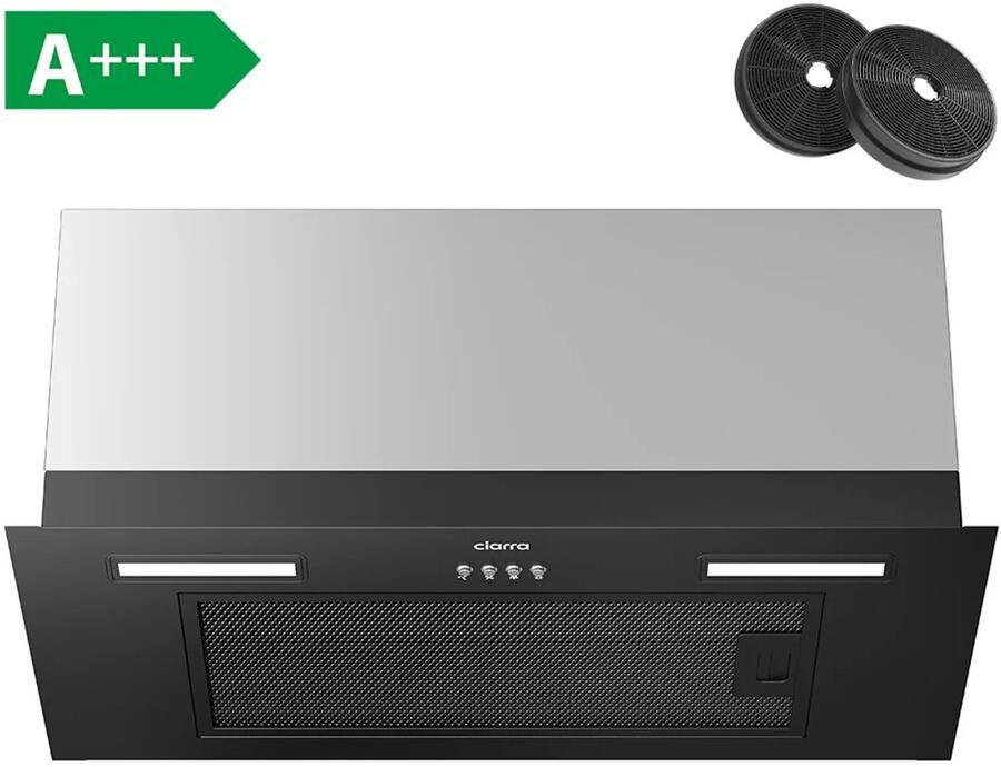 Ciarra CBCB6926A inbouw afzuigkap 60 cm 650 m³ h zwart A+++