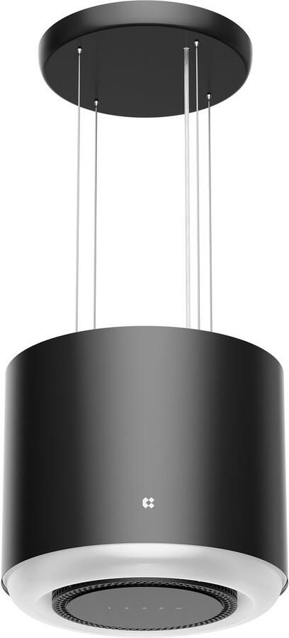 Ciarra VM4838B Kookeiland Afzuigkap Eilandkap A+ 565 m³ u- App & Touch Bediening 4 Standen incl. BOOST Recirculatie & Luchtafvoer Koolstoffilters meegeleverd Zwart