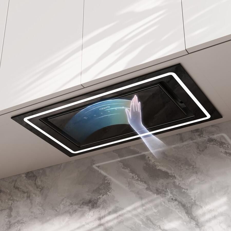 Ciarra VMB5931C Onderbouwafzuigkap 52 cm Inbouwafzuigkap 499 m³ u Touch & handgebarenbediening