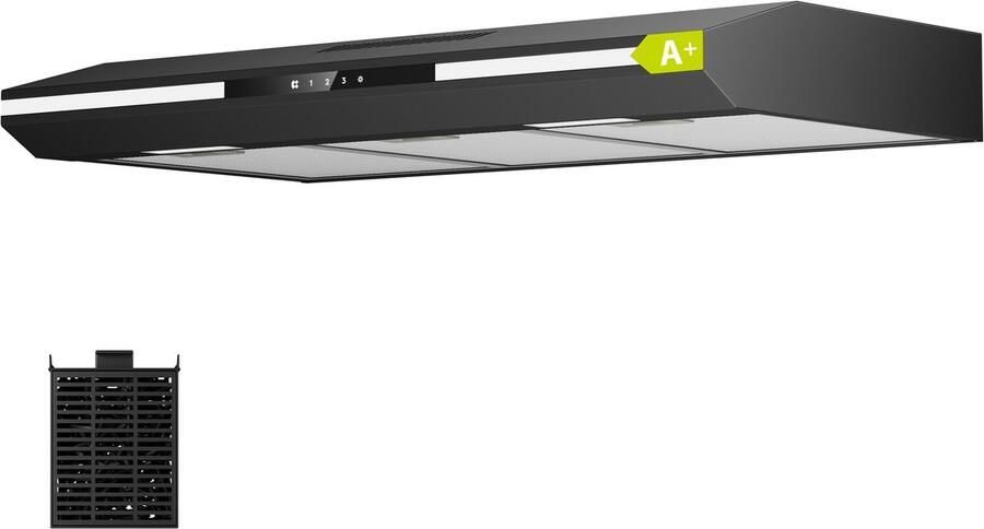 Ciarra VMB90921 Onderbouwafzuigkap 90 cm Inbouwafzuigkap A+ 300 m³ u SensorTouch Bedieningmet LED