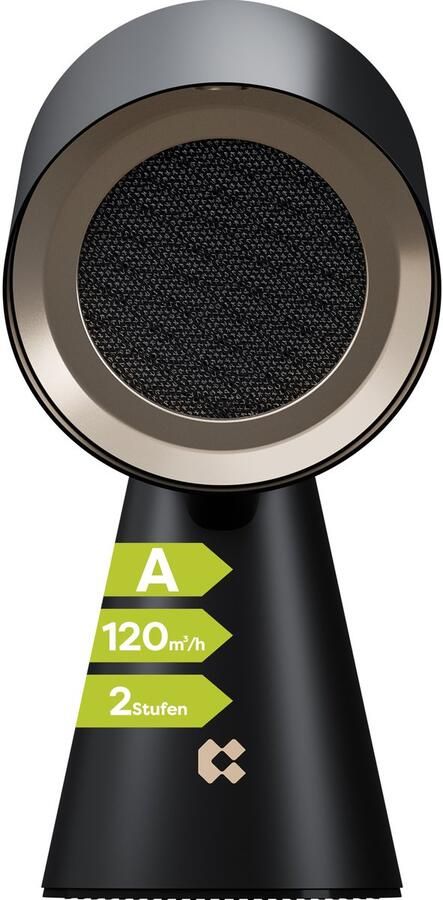 Ciarra VMPHB01 Mobiele Draagbare Mini Afzuigkap 120 m³ u Tafel Afzuigkap Recirculatie Zwart