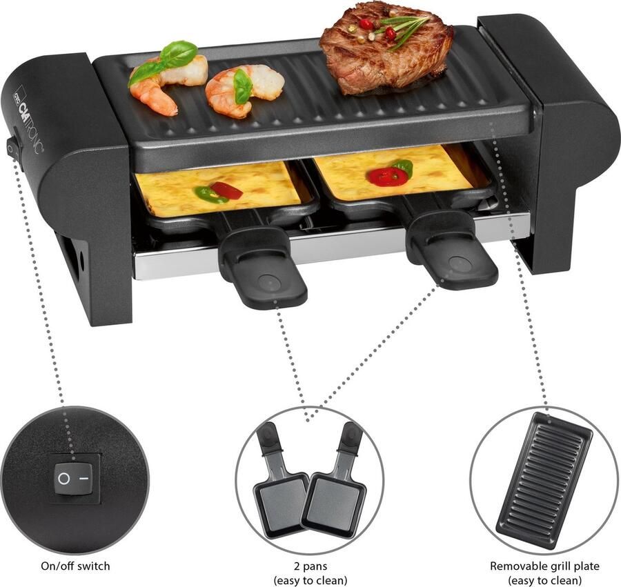 Clatronic RG 3592 Gourmetset 2 Personen