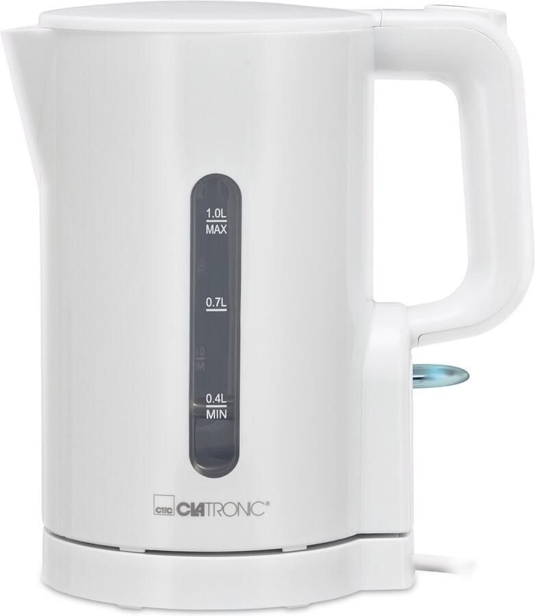 Clatronic WK 3834 Waterkoker geschikt voor de Camping -1Liter -900W -Wit