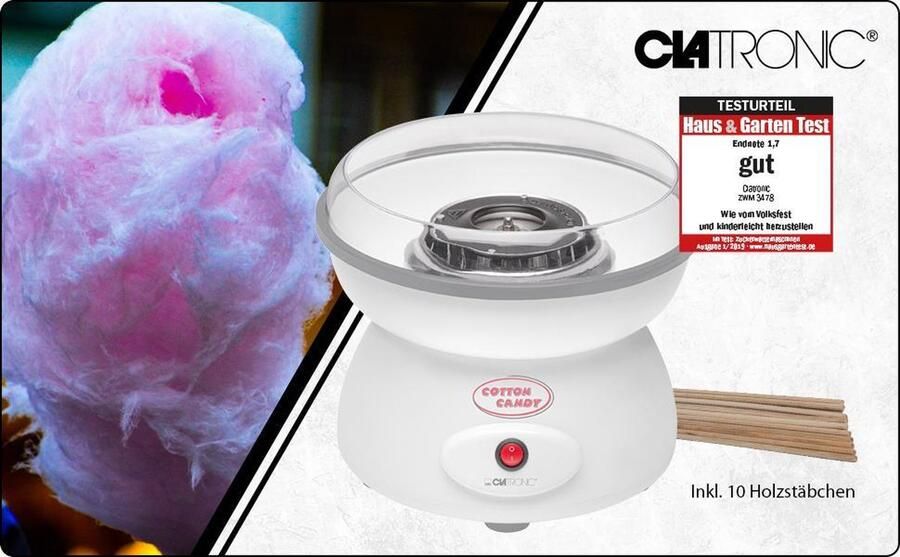 Clatronic ZWM 3478 Suikerspinmaker- Suikerspinmachine