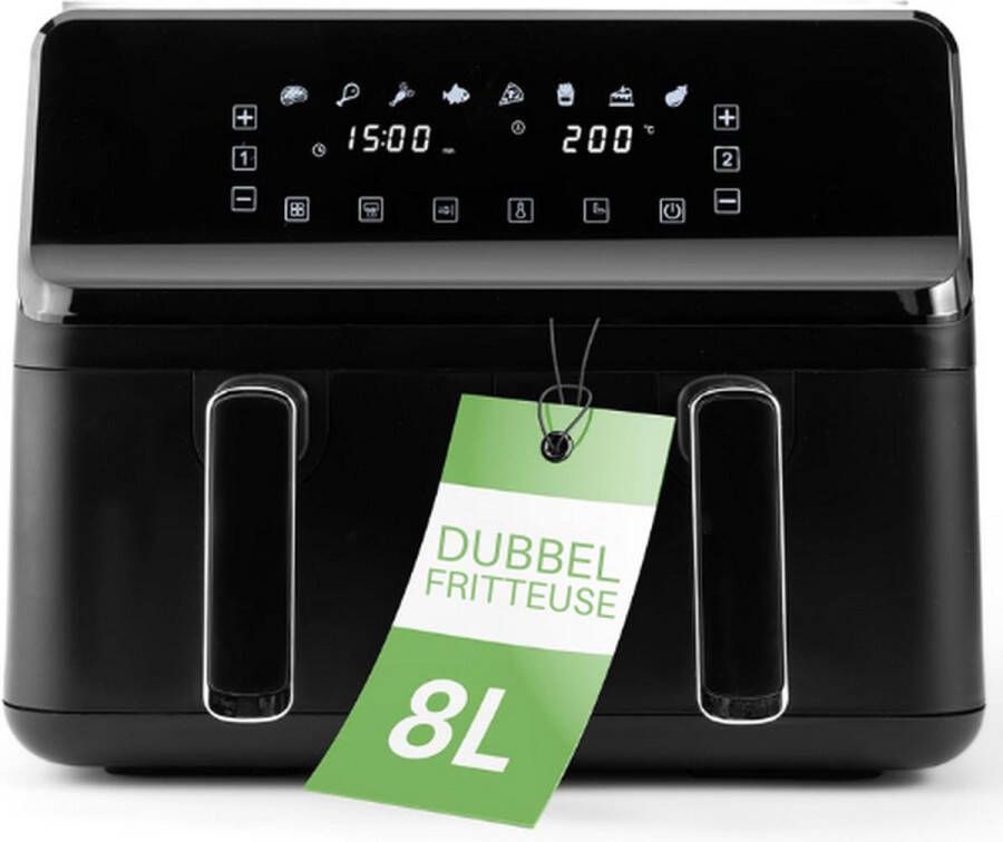 Clatronic Dubbele Airfryer Duo Airfryer XXL Dubbele Airfryer XXXL heteluchtoven Airfryer Oven