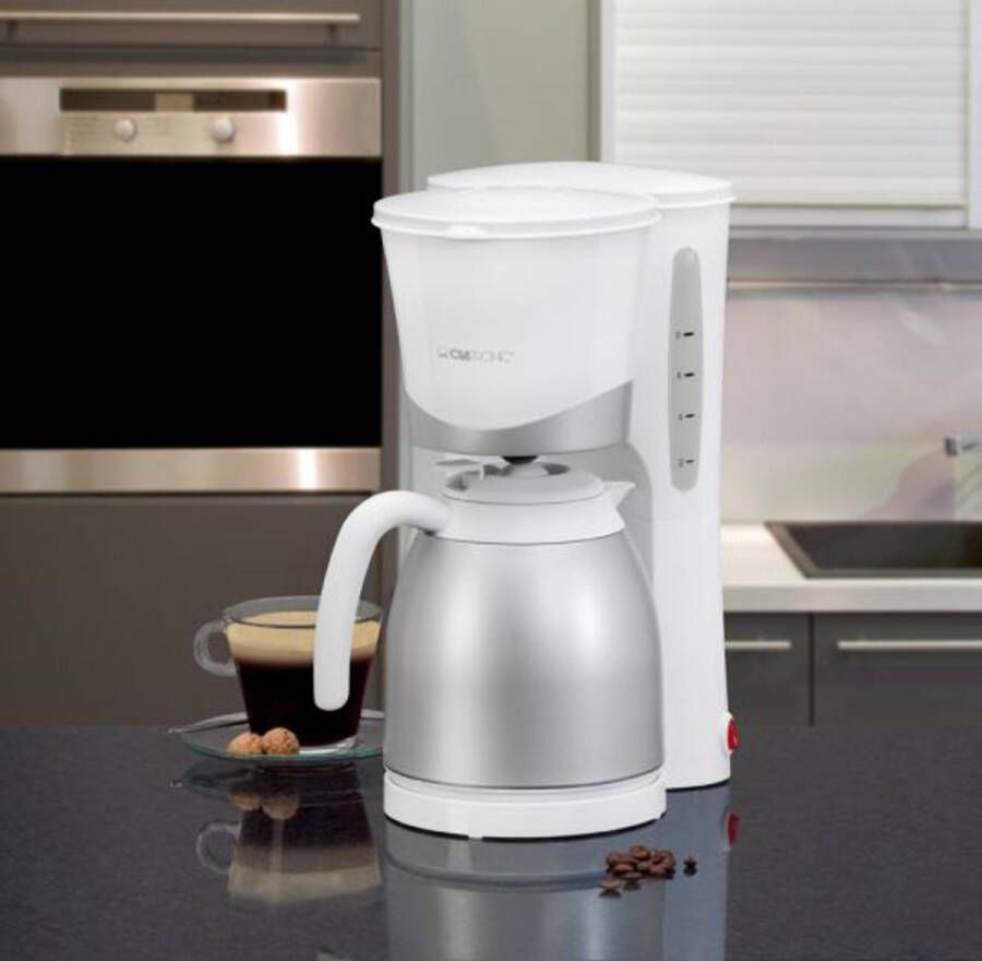 Clatronic KA 3327 Koffiezetapparaat Thermoskan -wit