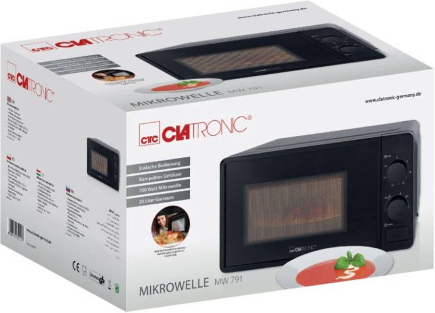 Clatronic Germany Clatronic Magnetron MW 791 20L 700 Watt MW 785 zwart