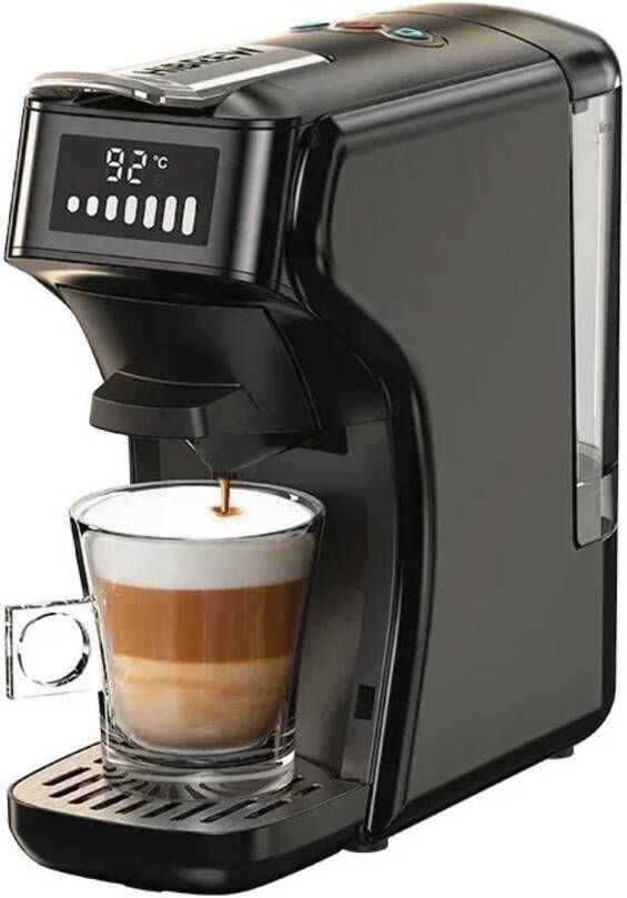 Cleo Koffiezetapparaat Koffiecupmachine Koffiemachines Koffie apparaat Thee Meerdere capsules Heet en koud 6 in 1 Zwart