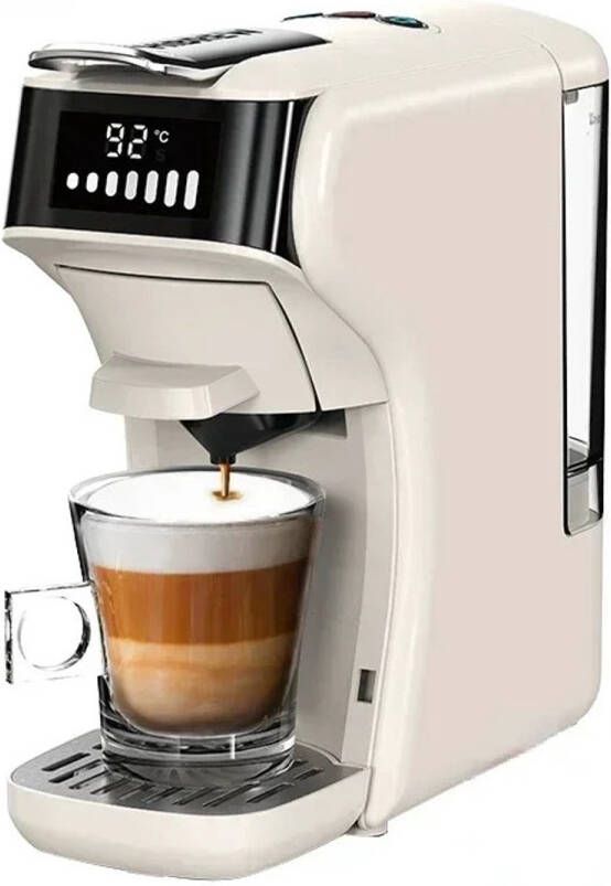 Cleo Koffiezetapparaat Koffiecupmachine Koffiemachines Koffie apparaat Thee Meerdere capsules Heet en koud 6 in 1 Creme