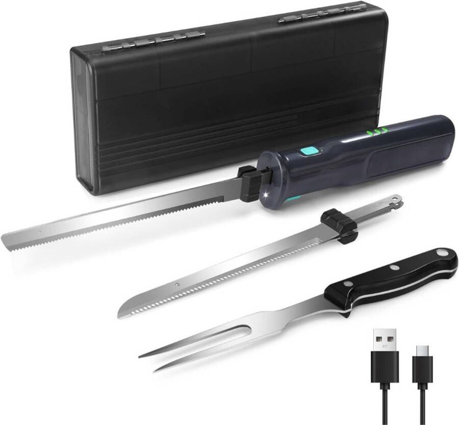 CLGP Elektrisch Broodmes Broodsnijder Hulpmiddel Keukenmes Mes Zwart