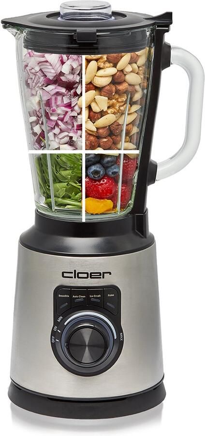 Cloer 6958 Blender- zilver -1 5 l - 23000 rpm