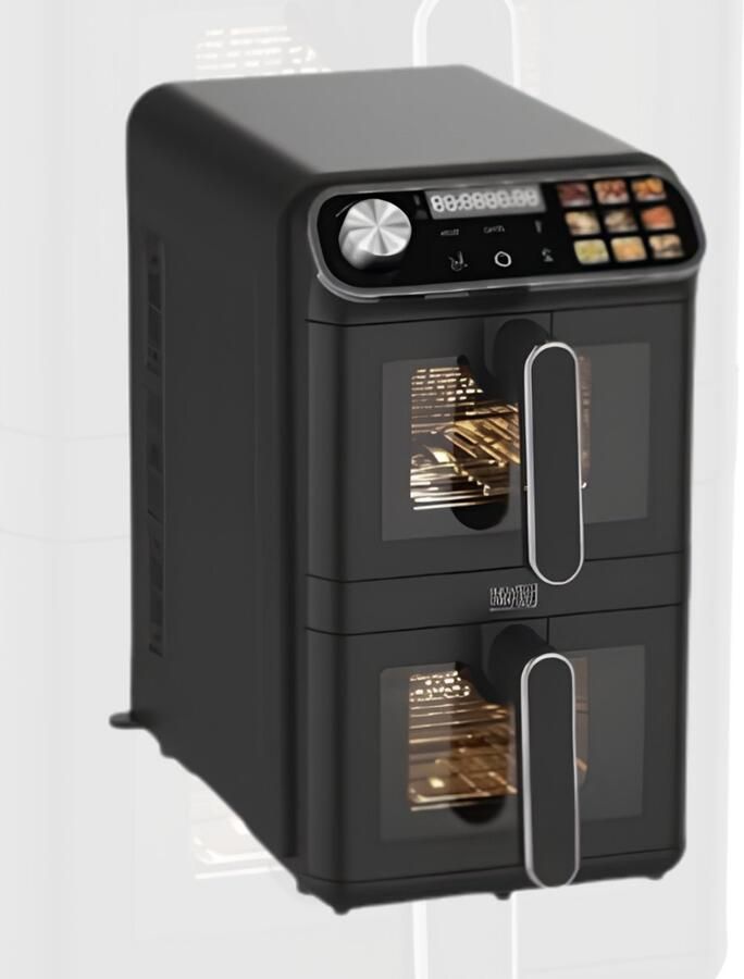 CLVP Airfryer XXL Dubbele Mand Airfryer