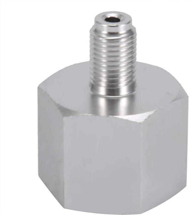 CO2-adapter Mini Homebrew Bier Duurzaam en sterk Zilver Handmatig Voor Corny Kegs Geschikt voor bierbereiding